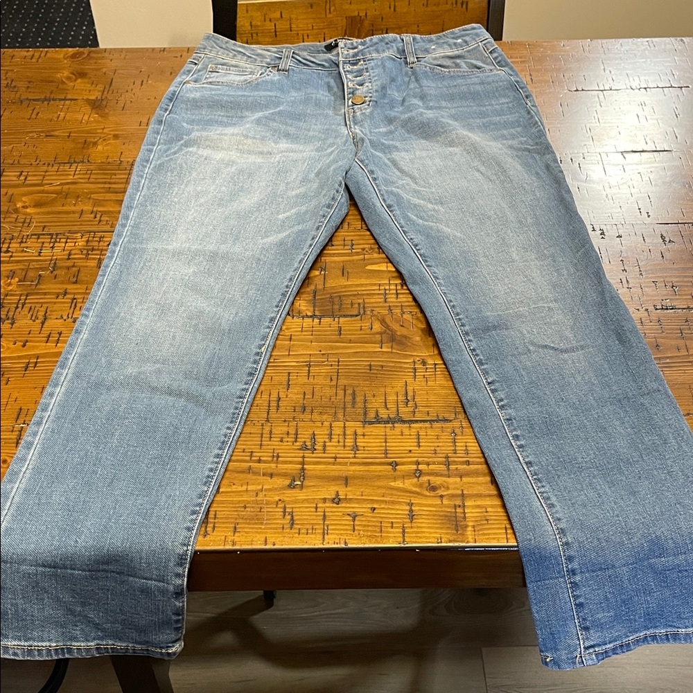 Women's Blue Denim Jeggings - Boot Cut.